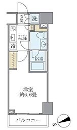 KDXレジデンス文京湯島 1Kの間取図画像
