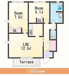 フォーナス 2LDKの間取図画像