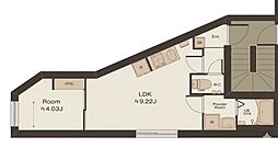 TOLEN SHIROKANE 1LDKの間取図画像