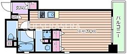 Osaka Metro堺筋線 北浜駅 徒歩5分の賃貸マンション 14階ワンルームの間取り