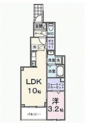 ヒカルサ狭山広瀬台フロント 1LDKの間取図画像