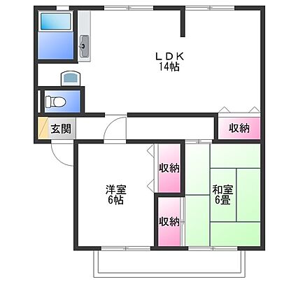 サンビレッジファンタジアB棟_間取り_0