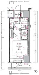 Genovia川崎3 1Kの間取図画像
