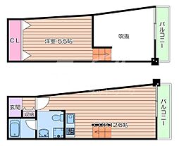 STADION 4階1LDKの間取り