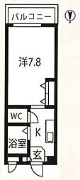 NOA 1Kの間取図画像
