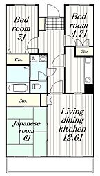 ステージ21A 3LDKの間取図画像
