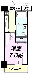 ラサンテ立川 1Kの間取図画像