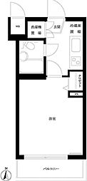 ルーブル新宿西落合2 1Kの間取図画像