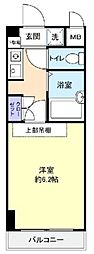 ラ・コート・ドール津田沼 1Kの間取図画像