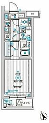調布市上石原1丁目マンション 1Kの間取図画像