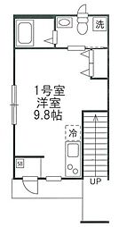 GraceD東白楽 ワンルームの間取図画像