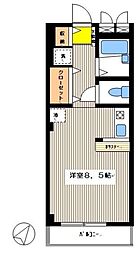 ビラージュ・U ワンルームの間取図画像