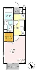 サンモール 1Kの間取図画像