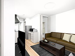 メゾン・ドゥ・イロンデール 202 2階1LDKのリビング/ダイニング