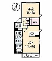 シャーメゾンさくら　Ａ棟 A0101 ｜ 徳島県小松島市赤石町13-88（賃貸アパート1LDK・1階・44.72㎡） その2