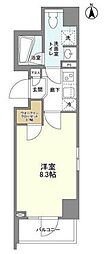コンフォリア桜上水 1Kの間取図画像