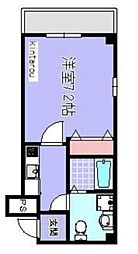 リベルテプレジール幕張 1Kの間取図画像