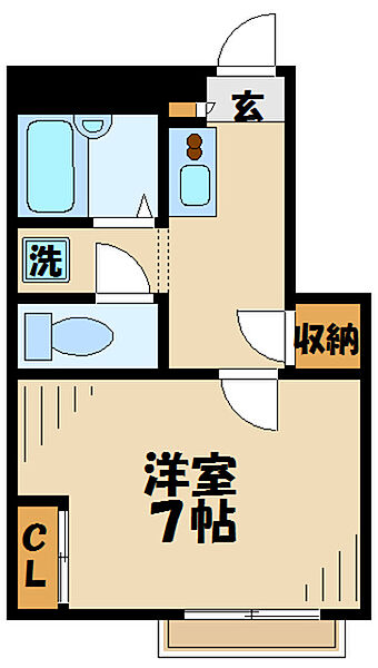 レオパレスＹＯＳＨＩＮＯ(21237) 103｜東京都八王子市下柚木(賃貸アパート1K・1階・23.97㎡)の写真 その2