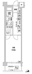 コンフォリア目黒青葉台 1Kの間取図画像