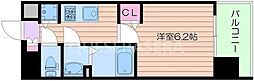プレサンス南森町駅前 1Kの間取図画像