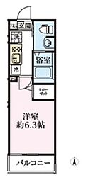 エルスタンザ東綾瀬 1Kの間取図画像