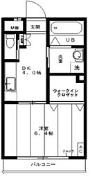 ComodoVita 1DKの間取図画像