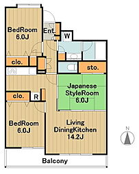 日神パレステージ西門公園通り 3LDKの間取図画像