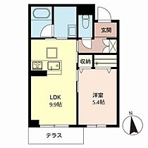 シャーメゾンレフィーノ 0107 ｜ 京都府城陽市富野南垣内10-1（賃貸マンション1LDK・1階・40.15㎡） その2