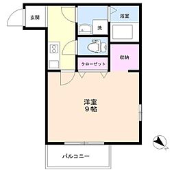 BestStage東みずほ台 1Kの間取図画像