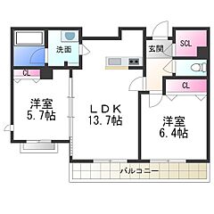 物件の間取り