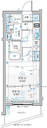 ブライズ二子新地 1Kの間取図画像