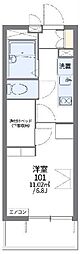 レオパレス皐月 1Kの間取図画像