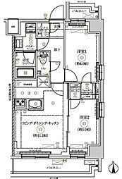 RELUXIATOKYONORTHGATE 2LDKの間取図画像