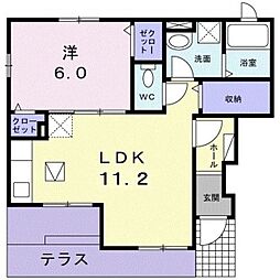 正和 1LDKの間取図画像