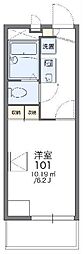 レオパレスファミリア 1Kの間取図画像