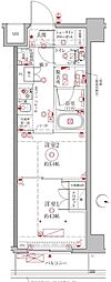 クレイシアIDZ幡ヶ谷 2Kの間取図画像