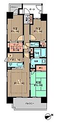 エコロジー浅草橋レジデンス 3LDKの間取図画像