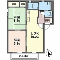 ピエス赤井Ｂ 201 ｜ 宮城県東松島市赤井字川前四番107-1（賃貸アパート2LDK・2階・49.20㎡） その2