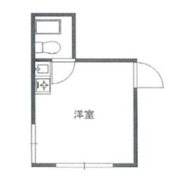 V.I.P新大久保 ワンルームの間取図画像