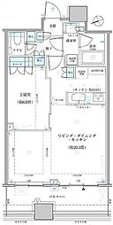 パークタワー勝どきサウス 1LDKの間取図画像