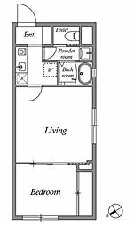 江東区永代2丁目マンション 1DKの間取図画像