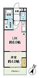 エターナルハピネス氷川の杜 1LDKの間取図画像