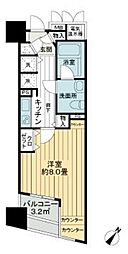 ブロードシティ東京 1Kの間取図画像