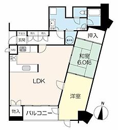 宝生ハイツ 2LDKの間取図画像