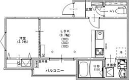 KEIAI RESIDENCE 我孫子II 1LDKの間取図画像