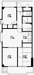 第3桜台ガーデン 3LDKの間取図画像