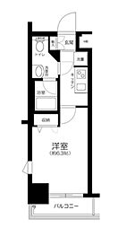 プレール・ドゥーク目白アベニュー 1Kの間取図画像