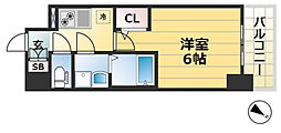 エスリードレジデンス神戸兵庫駅前 1Kの間取図画像