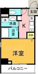 EARTH浅間町 1Kの間取図画像