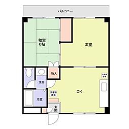 ベルメゾン 2DKの間取図画像